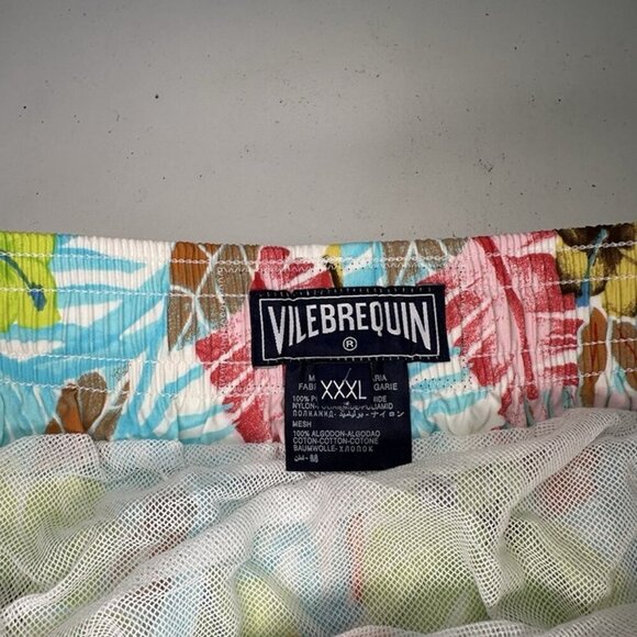 Vilebrequin Mens Swim Trunks Swimwear Lined Floral Flower Pattern Sz XXXL 3XL - Picture 4 of 8
